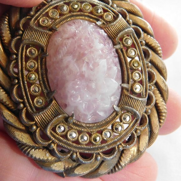 Vintage Marcasite Pin Brooch - Picture 9 of 9